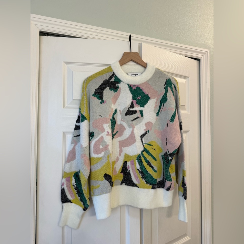 Desigual OVERSIZED ARTY JERSEY sweater - Picture 8 of 11